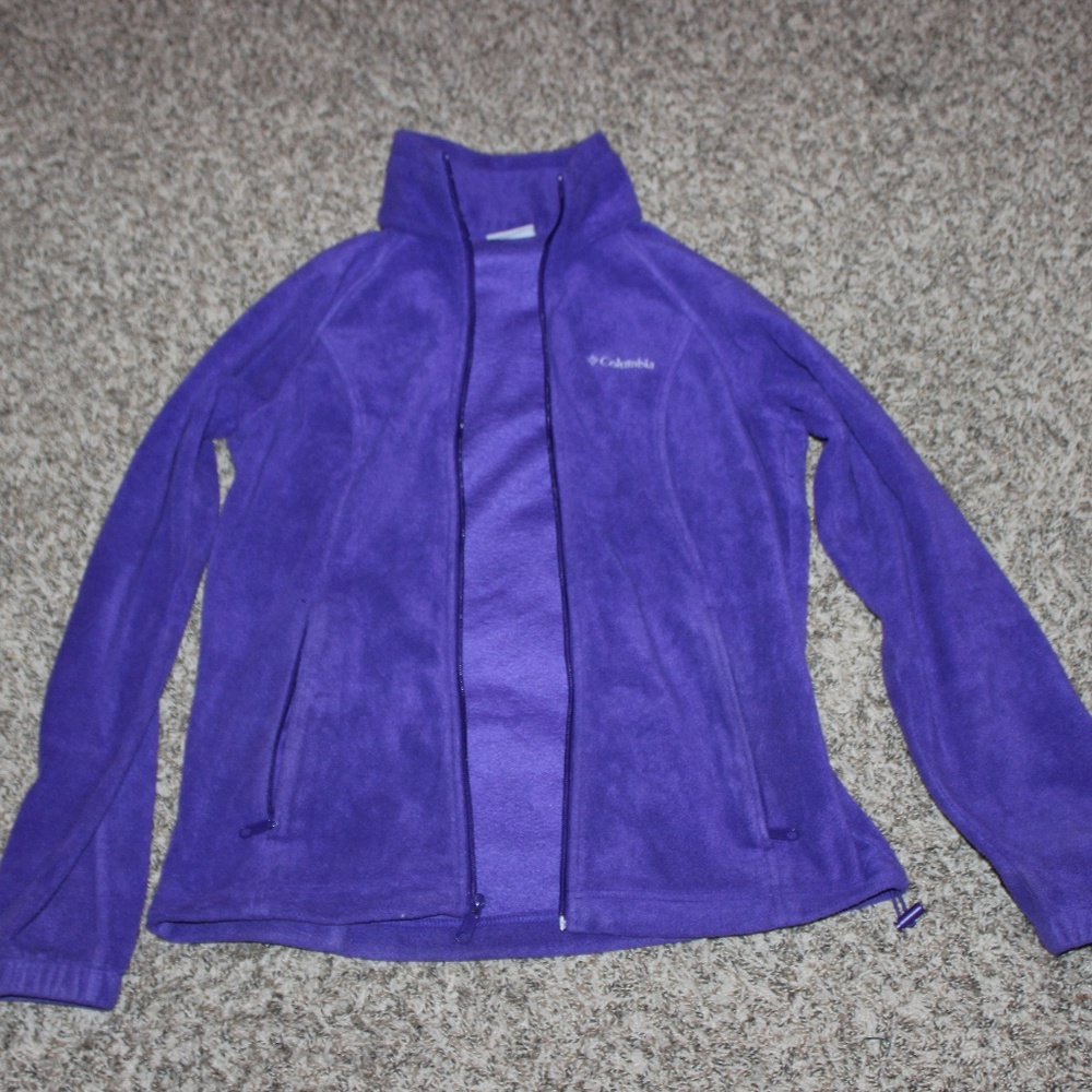 Columbia Women's Fleece Full Zip Jacket in PURPLE